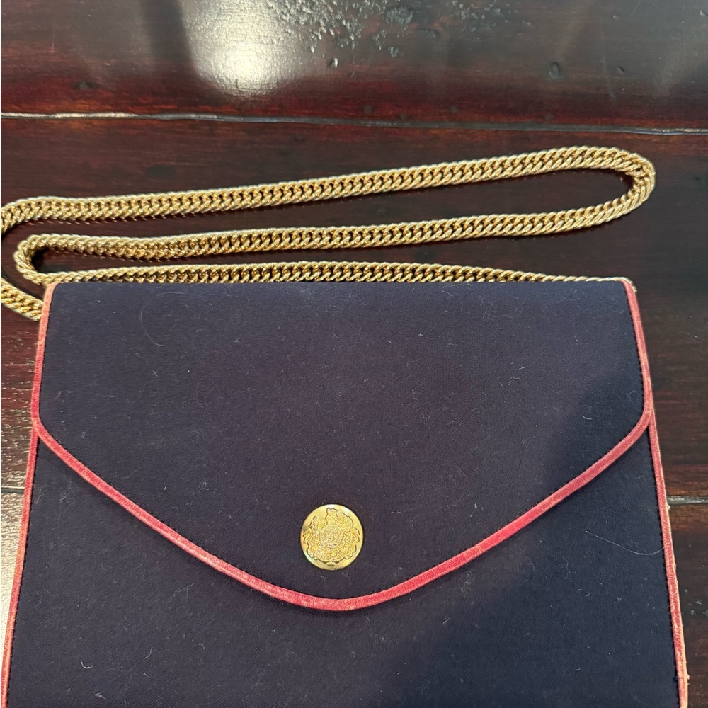 Elegant Ralph Lauren Black and Red Women's Bag